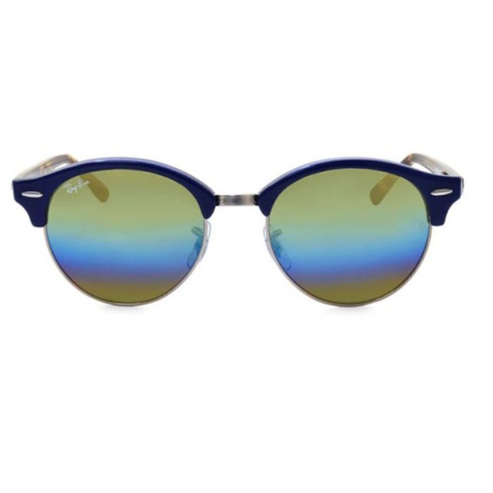 NEW: Ray-Ban 51mm Icons Clubround Phantos Sunglasses in Blue - Picture 2 of 16